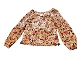 Pink floral Jane and Delancey   long sleeve top